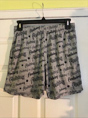MEN’s Gray 'Flexliving' Printed Lounge 5” Shorts size XS (28-30)